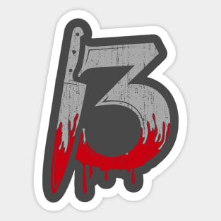 Thirteen 13 Sticker